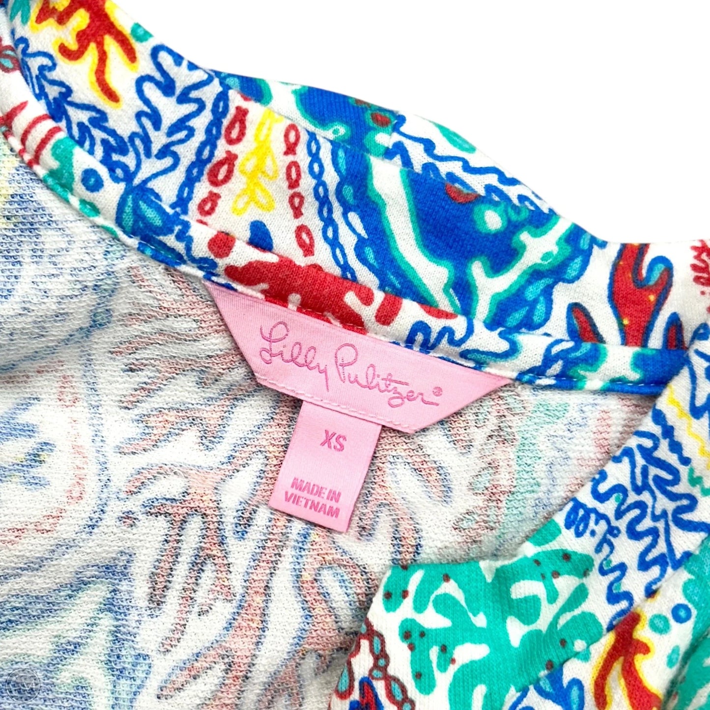 Top Long Sleeve Designer By Lilly Pulitzer In Rainbow Print, Size: Xs