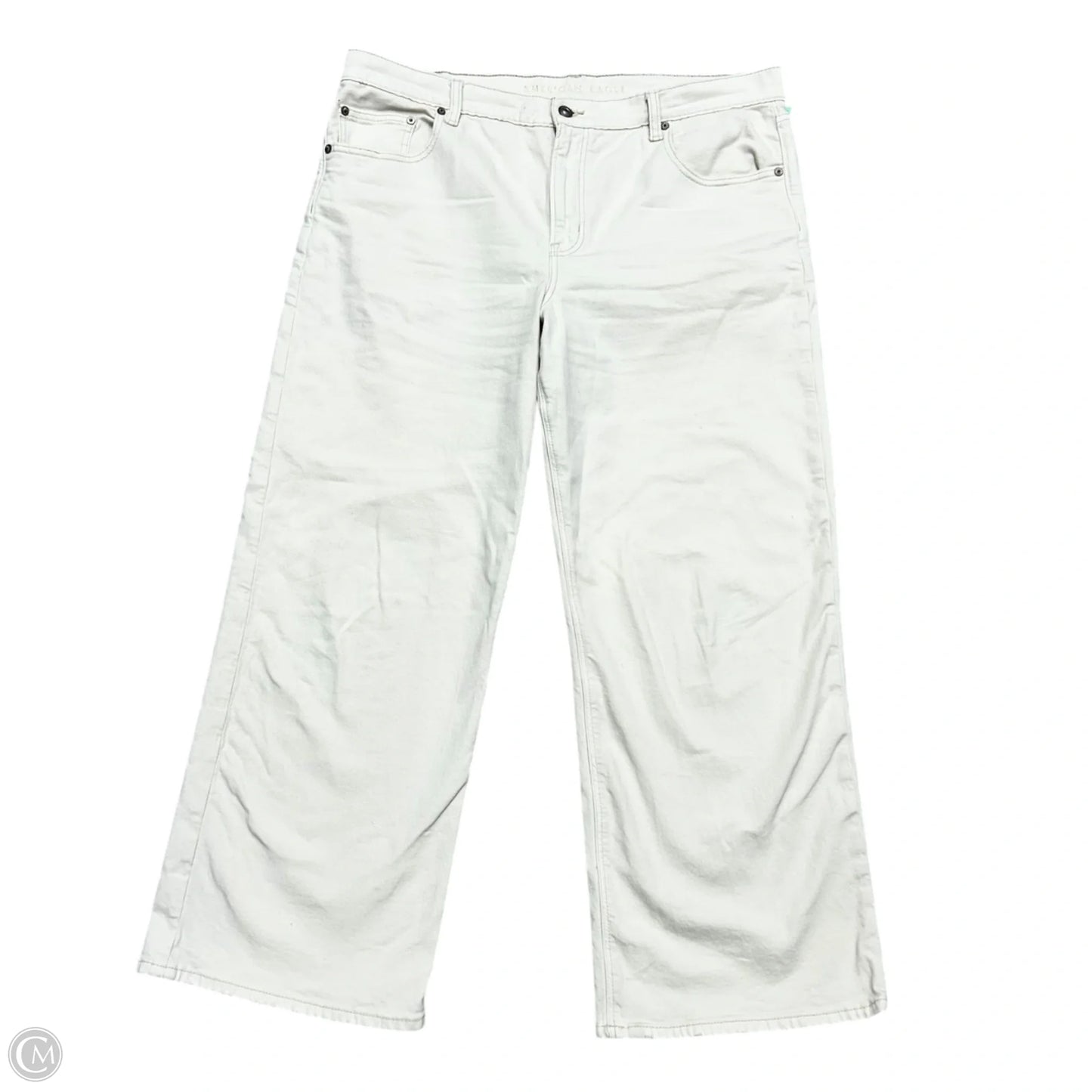 Pants Wide Leg By American Eagle In Cream, Size: 16