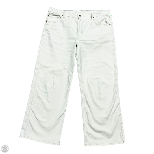 Pants Wide Leg By American Eagle In Cream, Size: 16