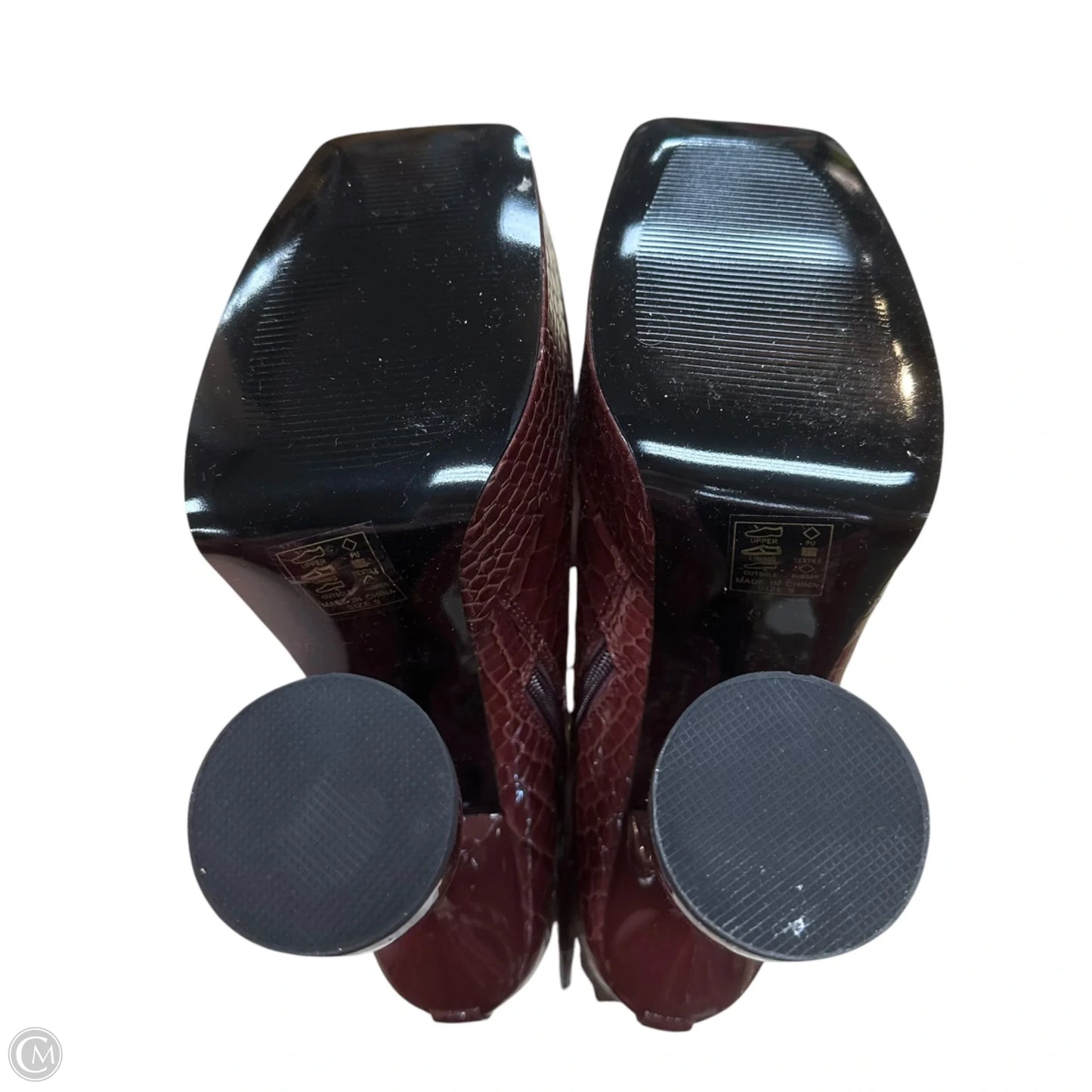 Boots Ankle Heels By Azalea Wang In Brown, Size: 9