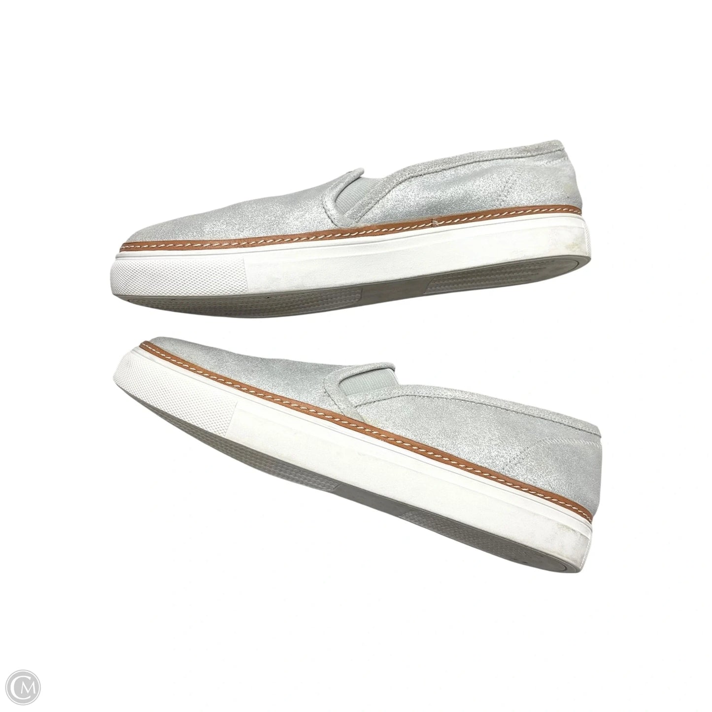 Shoes Flats By Aerosoles In Silver, Size: 8