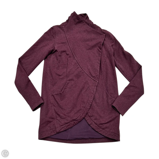 Athletic Jacket By Lululemon In Maroon, Size: S