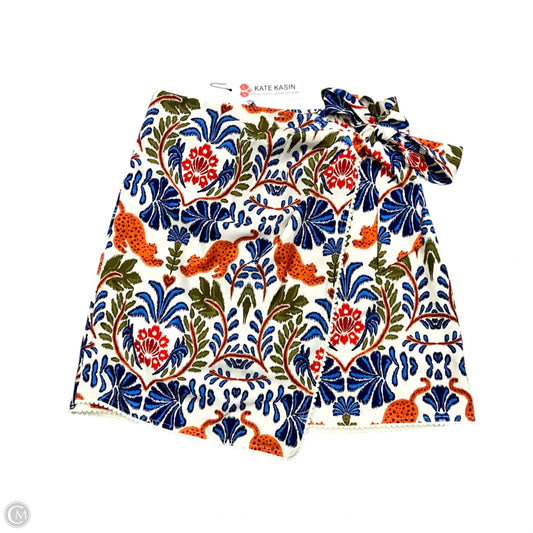Skirt Mini & Short By Kate Kasin In Blue & Orange, Size: M