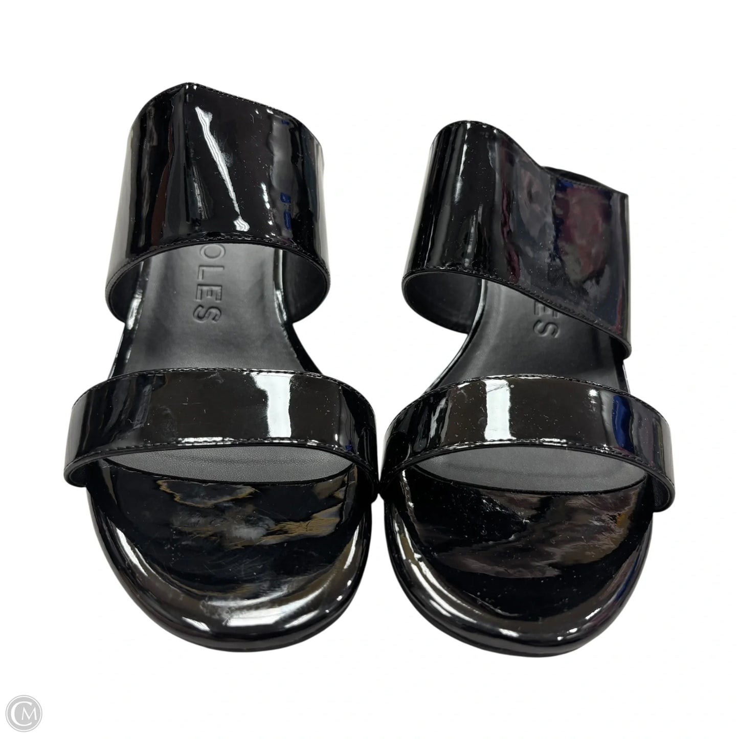 Sandals Heels Wedge By Aerosoles In Black, Size: 12