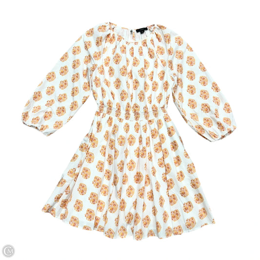 Dress Casual Short By J. Crew In Orange & White, Size: Xs