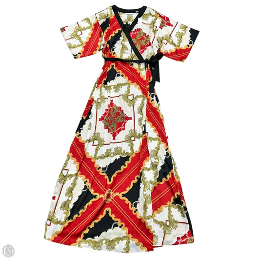 Dress Casual Maxi By New York And Co In Black & Red, Size: Xl