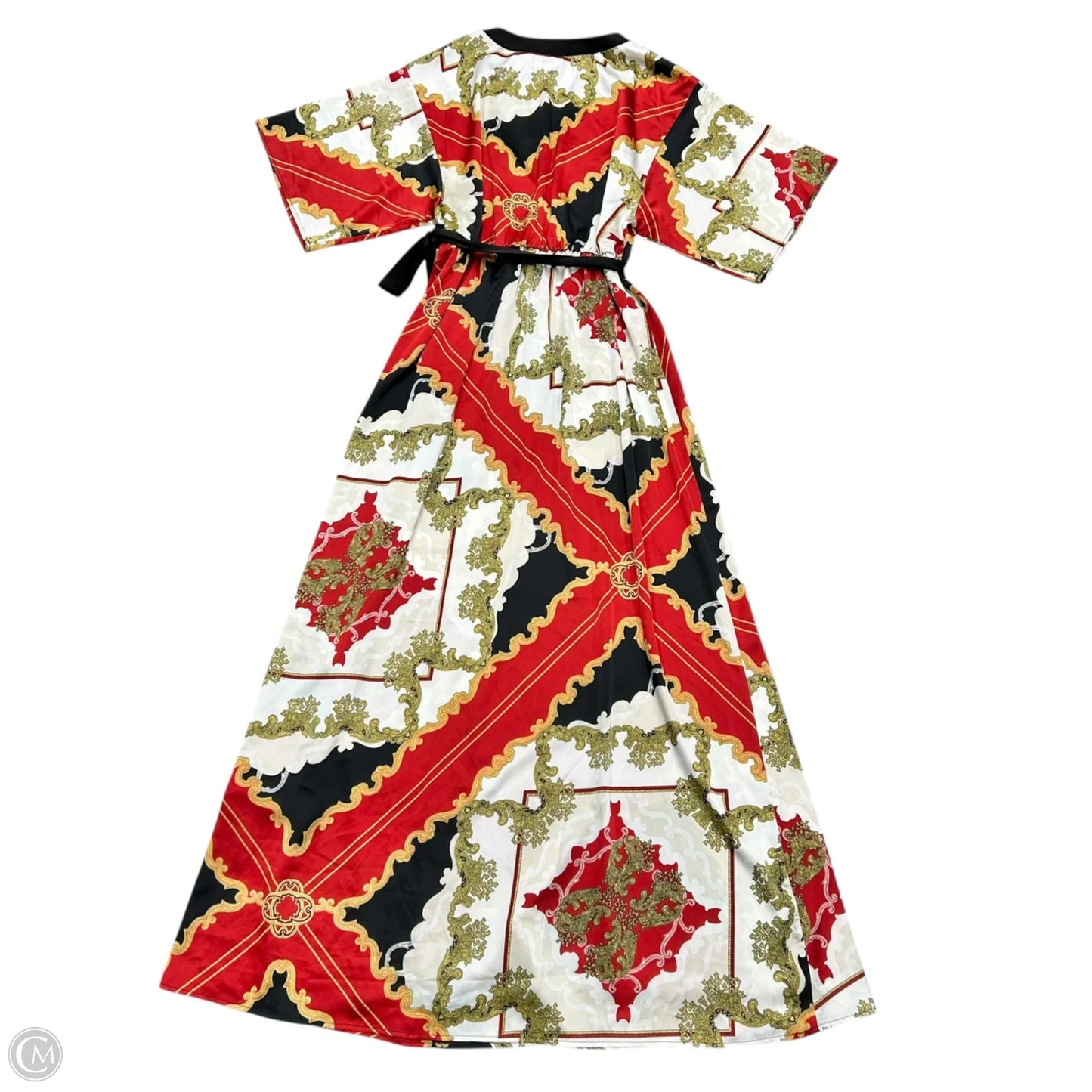 Dress Casual Maxi By New York And Co In Black & Red, Size: Xl
