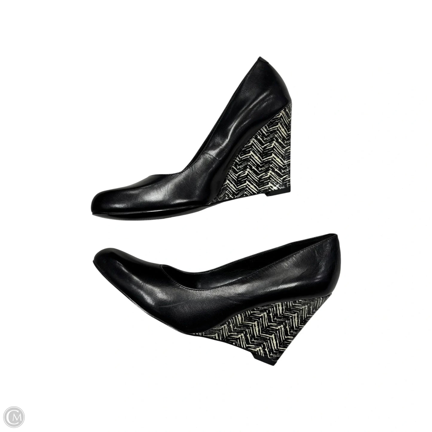 Shoes Heels Wedge By Nine West In Black, Size: 6.5