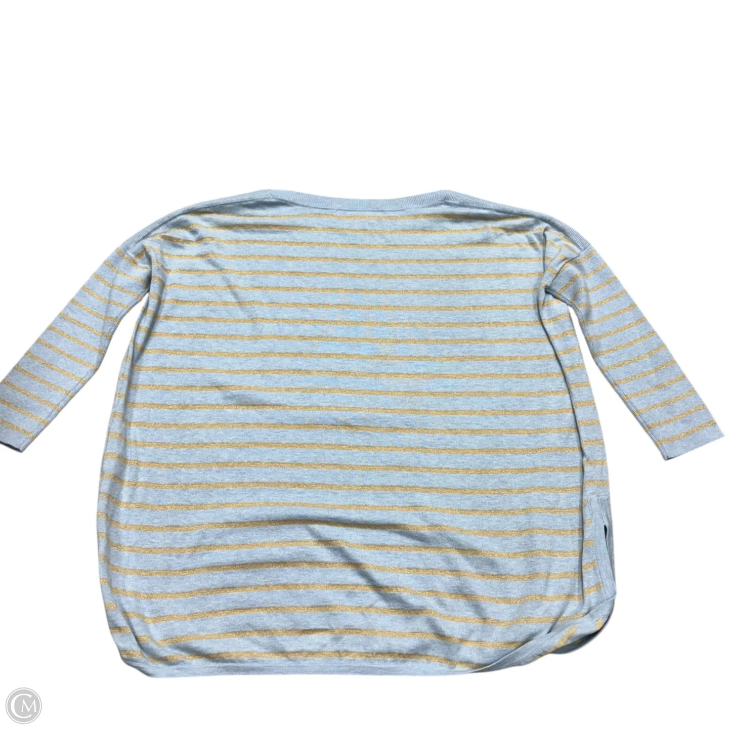 Top Long Sleeve Designer By Lilly Pulitzer In Blue & Gold, Size: Xs