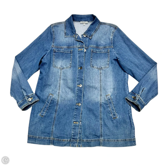 Jacket Denim By Habitat In Blue Denim, Size: L