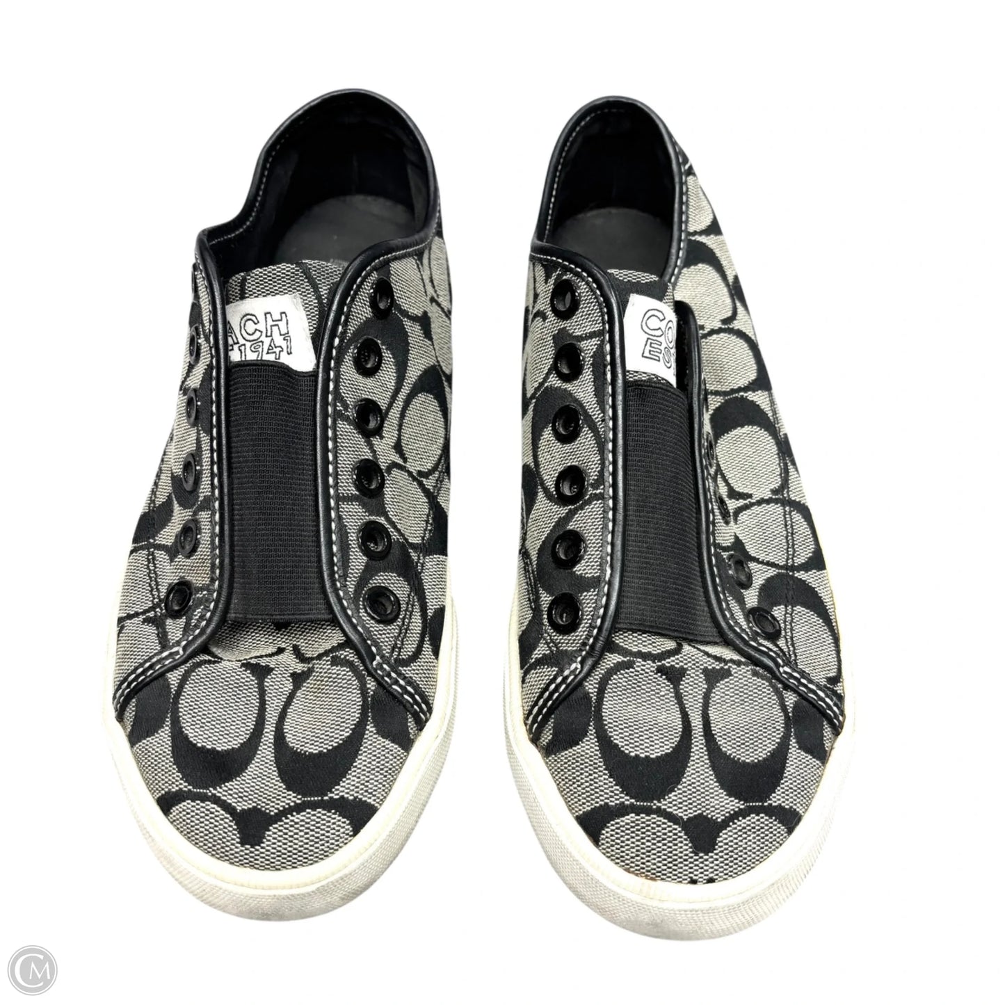 Shoes Designer By Coach In Black & Tan, Size: 6.5