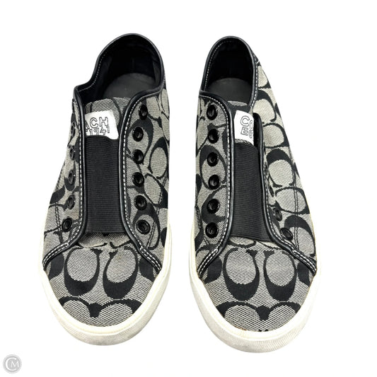 Shoes Designer By Coach In Black & Tan, Size: 6.5