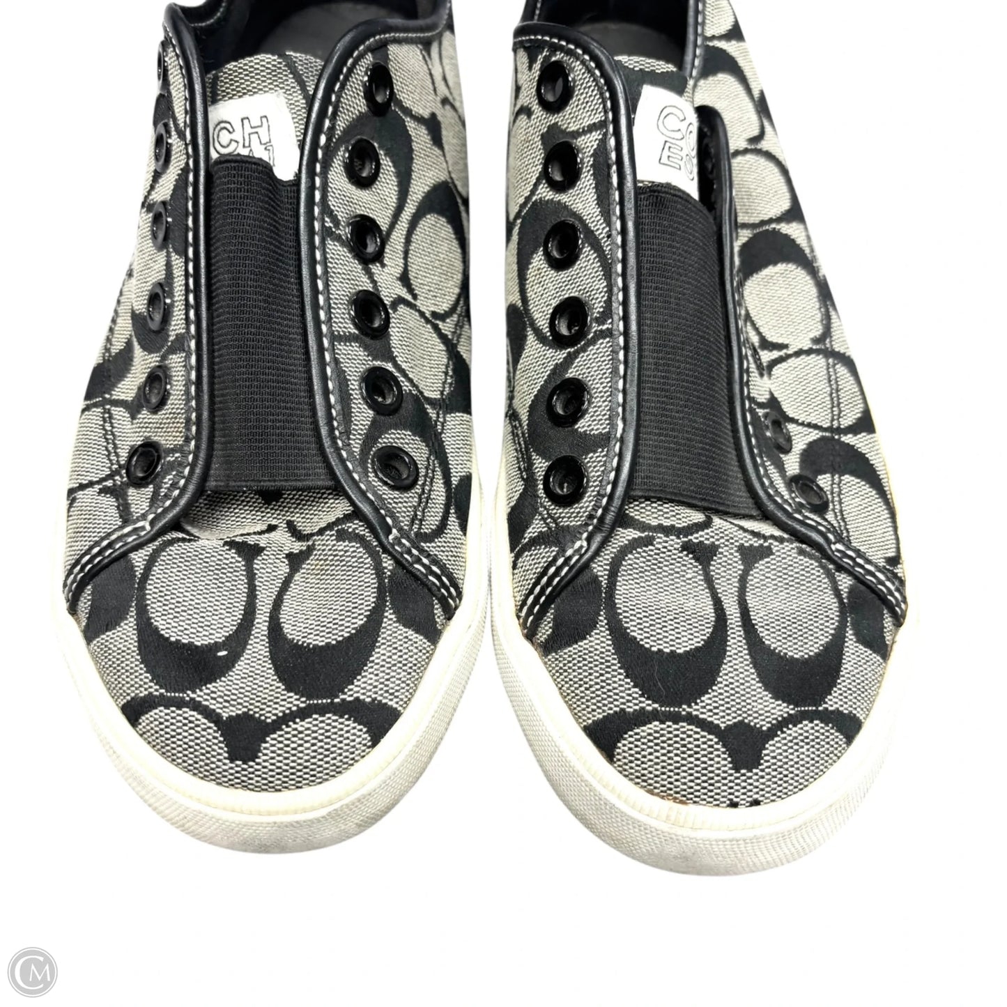Shoes Designer By Coach In Black & Tan, Size: 6.5