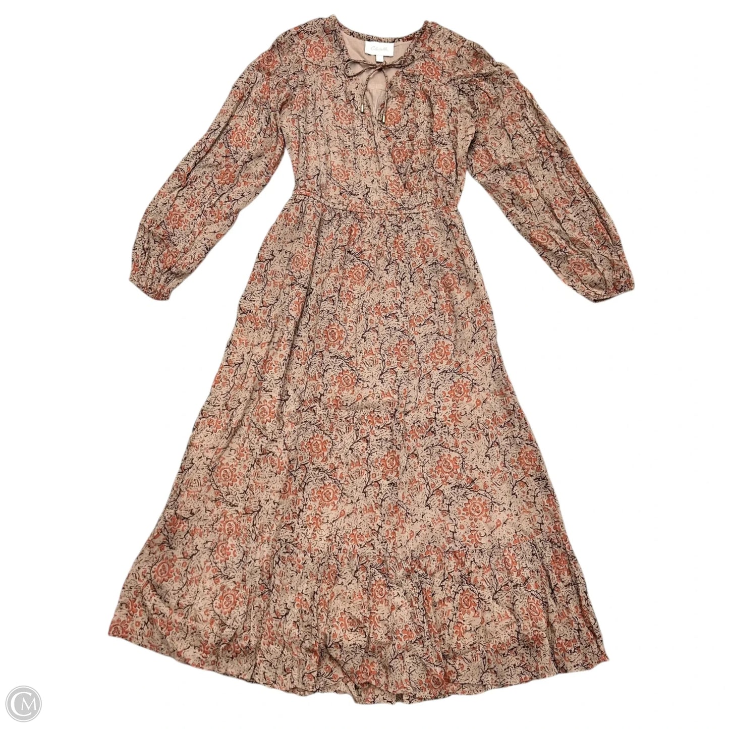 Dress Casual Midi By Cleobella In Brown & Red, Size: S