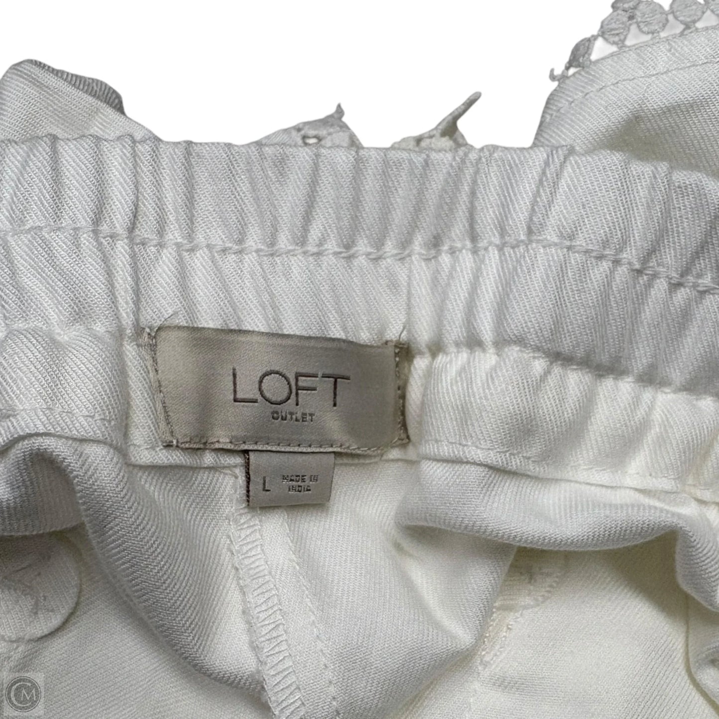 Shorts By Loft In White, Size: L