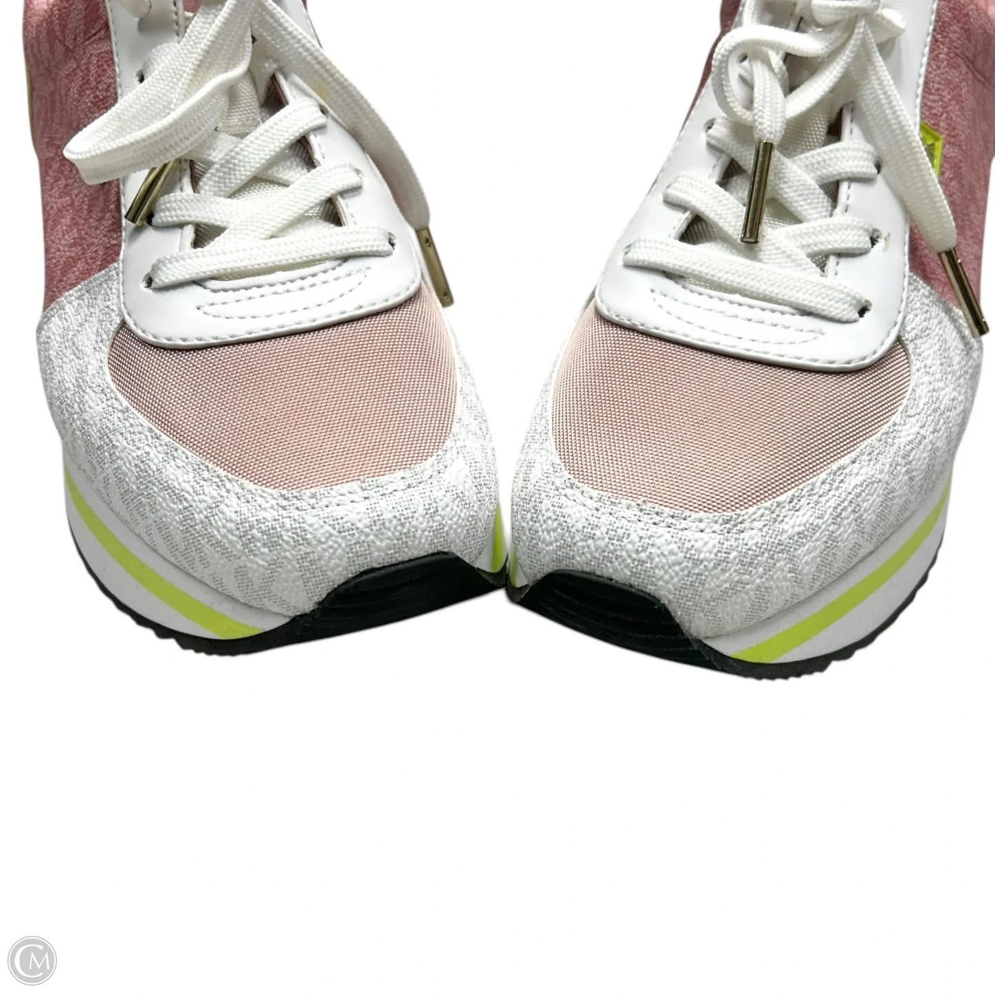 Shoes Sneakers By Michael By Michael Kors In Green & Pink, Size: 8.5