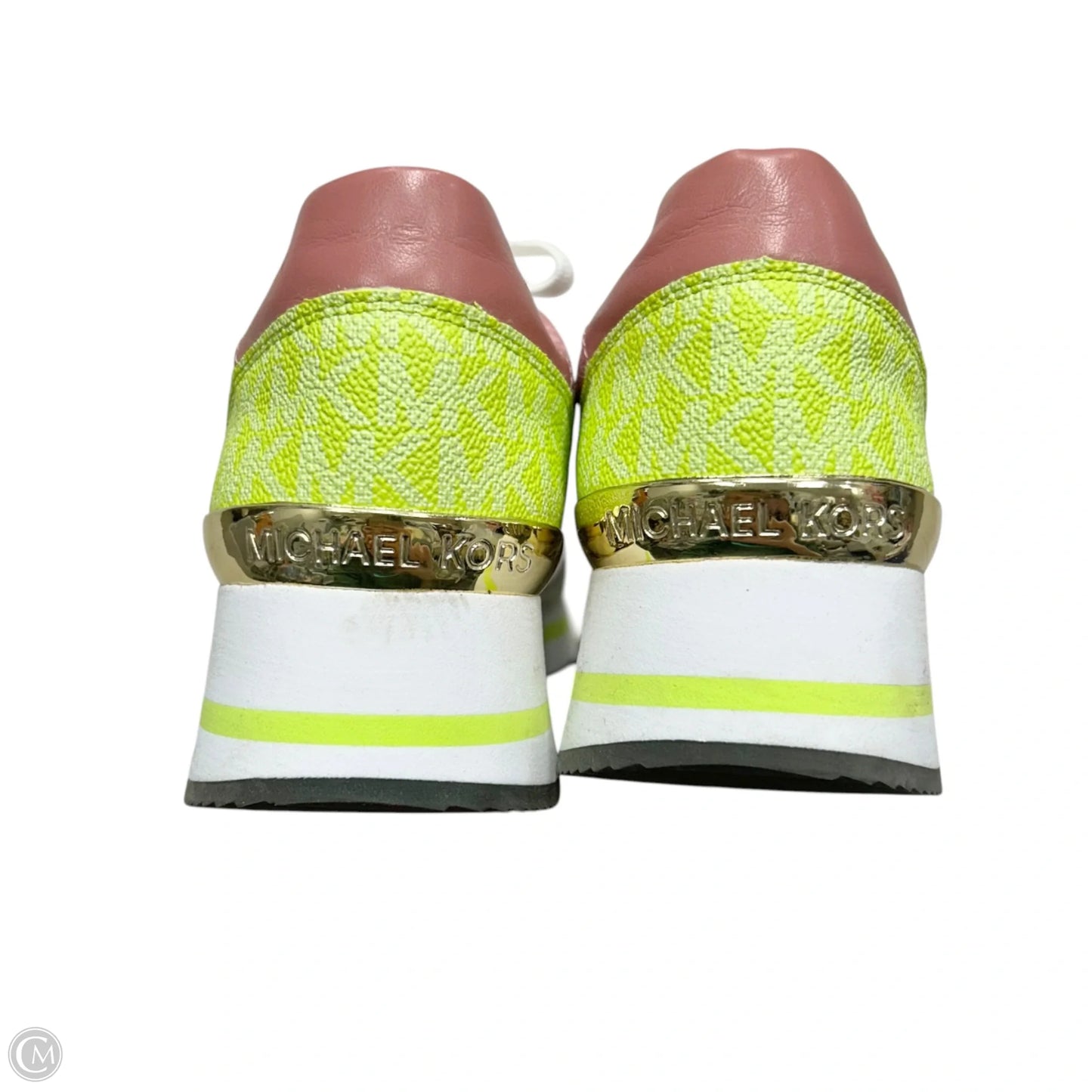 Shoes Sneakers By Michael By Michael Kors In Green & Pink, Size: 8.5