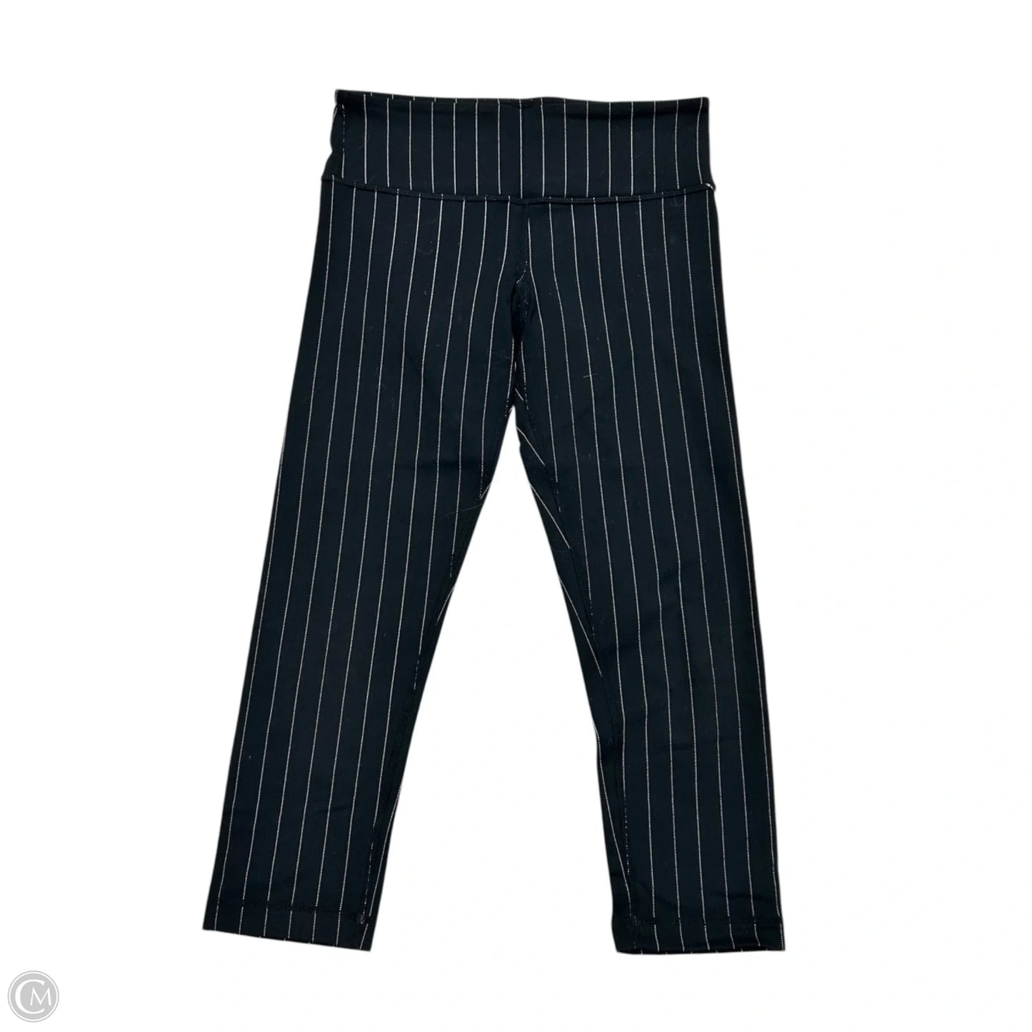 Athletic Leggings Capris By Lululemon In Black & White, Size: S