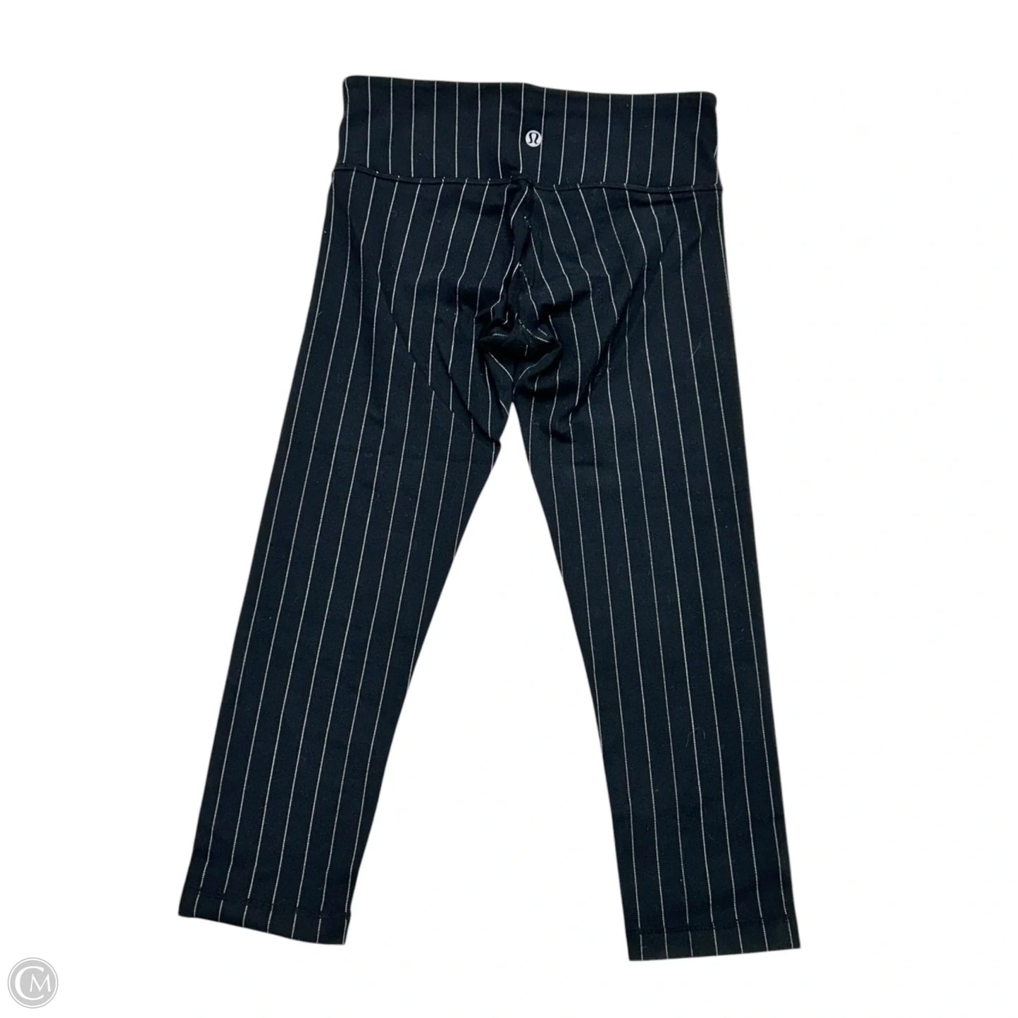 Athletic Leggings Capris By Lululemon In Black & White, Size: S