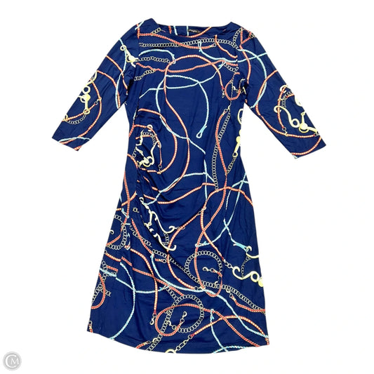 Dress Casual Short By J Mclaughlin In Blue & Red, Size: M