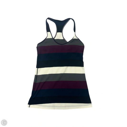 Athletic Tank Top By Lululemon In Grey & White, Size: S