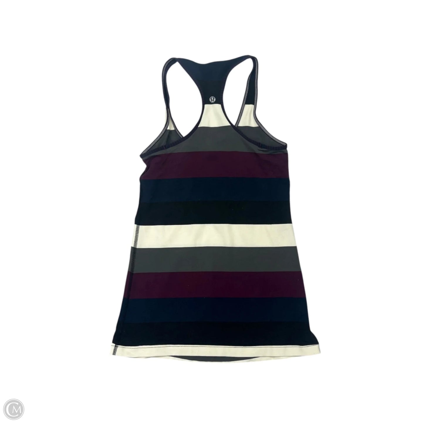 Athletic Tank Top By Lululemon In Grey & White, Size: S