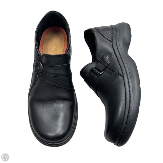 Shoes Flats By Clarks In Black, Size: 8.5