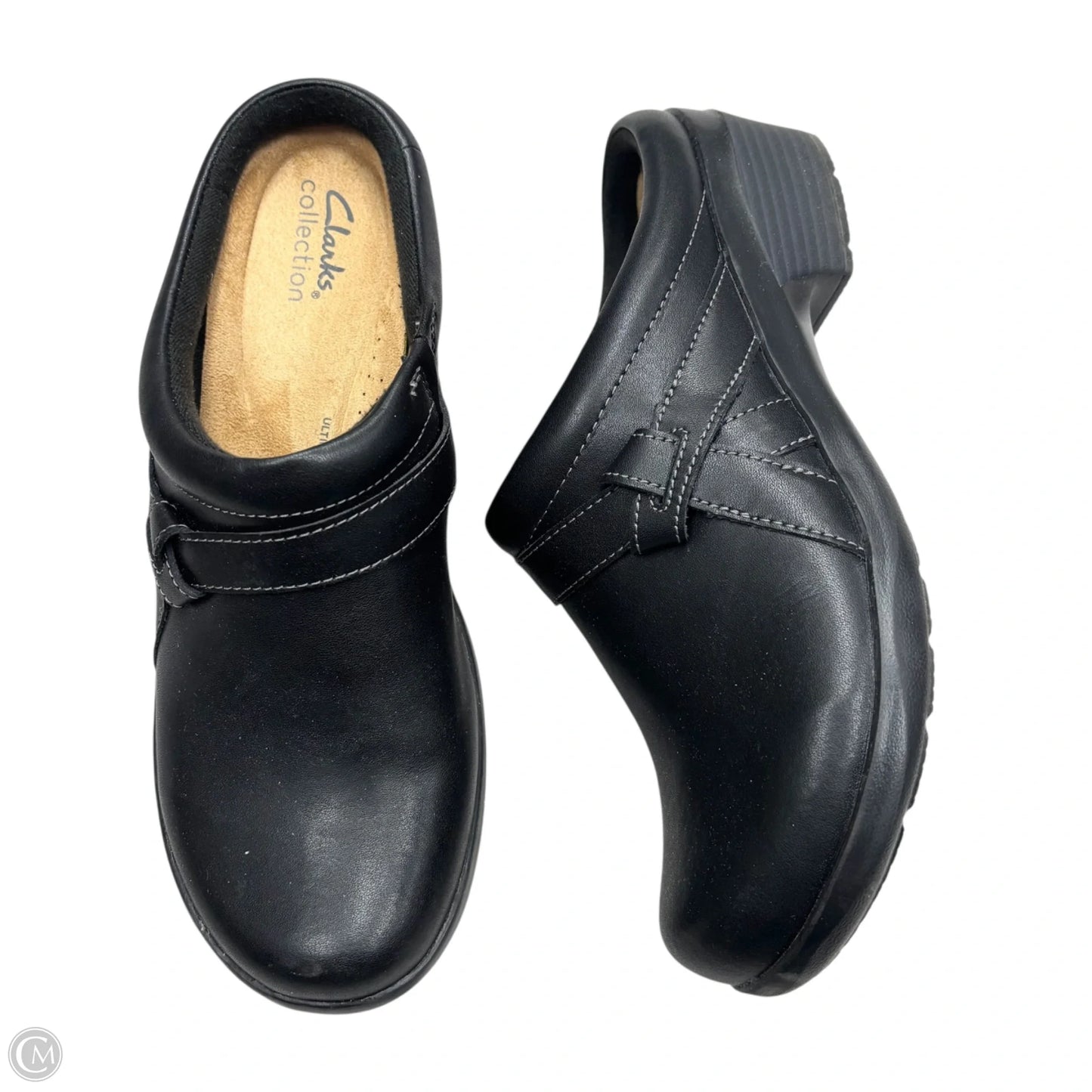 Shoes Flats By Clarks In Black, Size: 9
