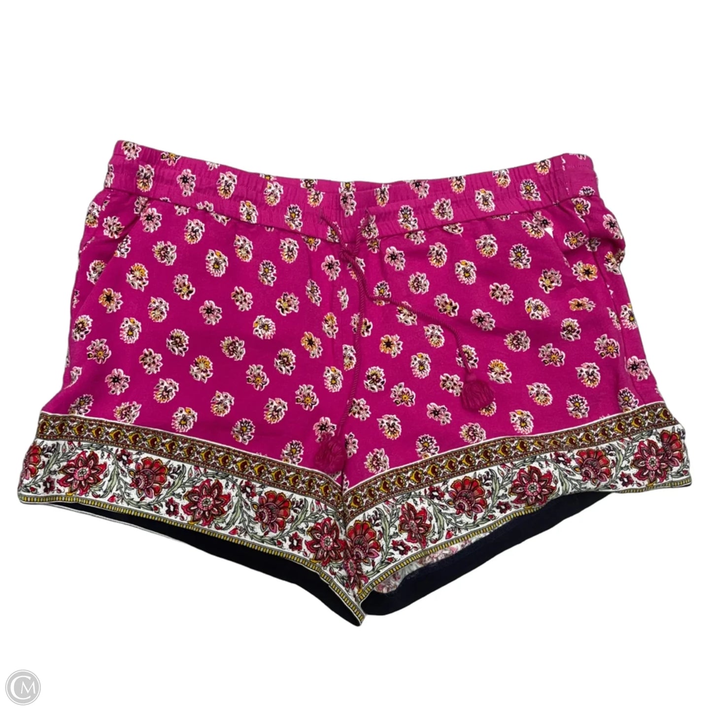 Shorts By Loft In Pink & Yellow, Size: L