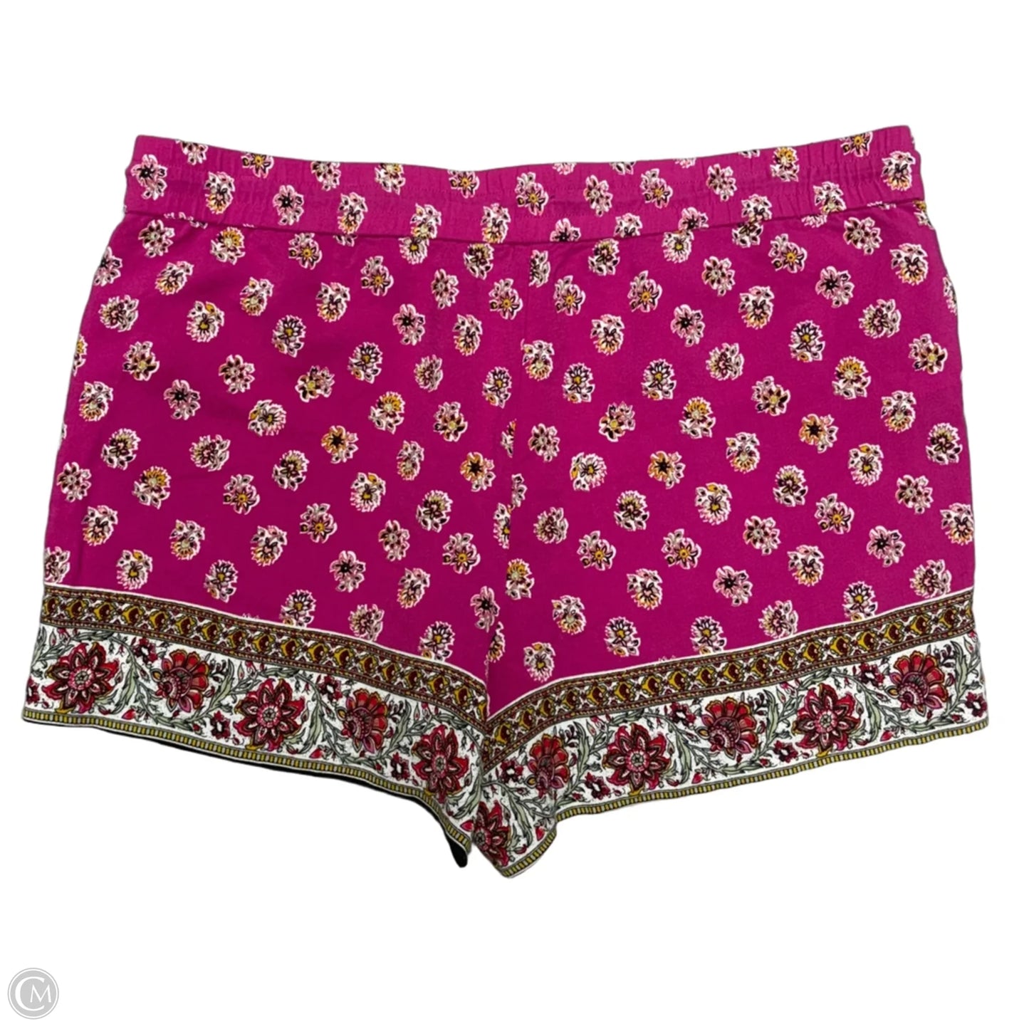 Shorts By Loft In Pink & Yellow, Size: L