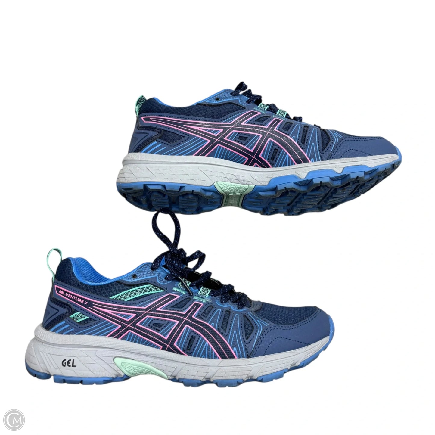 Shoes Athletic By Asics In Blue & Pink, Size: 6.5