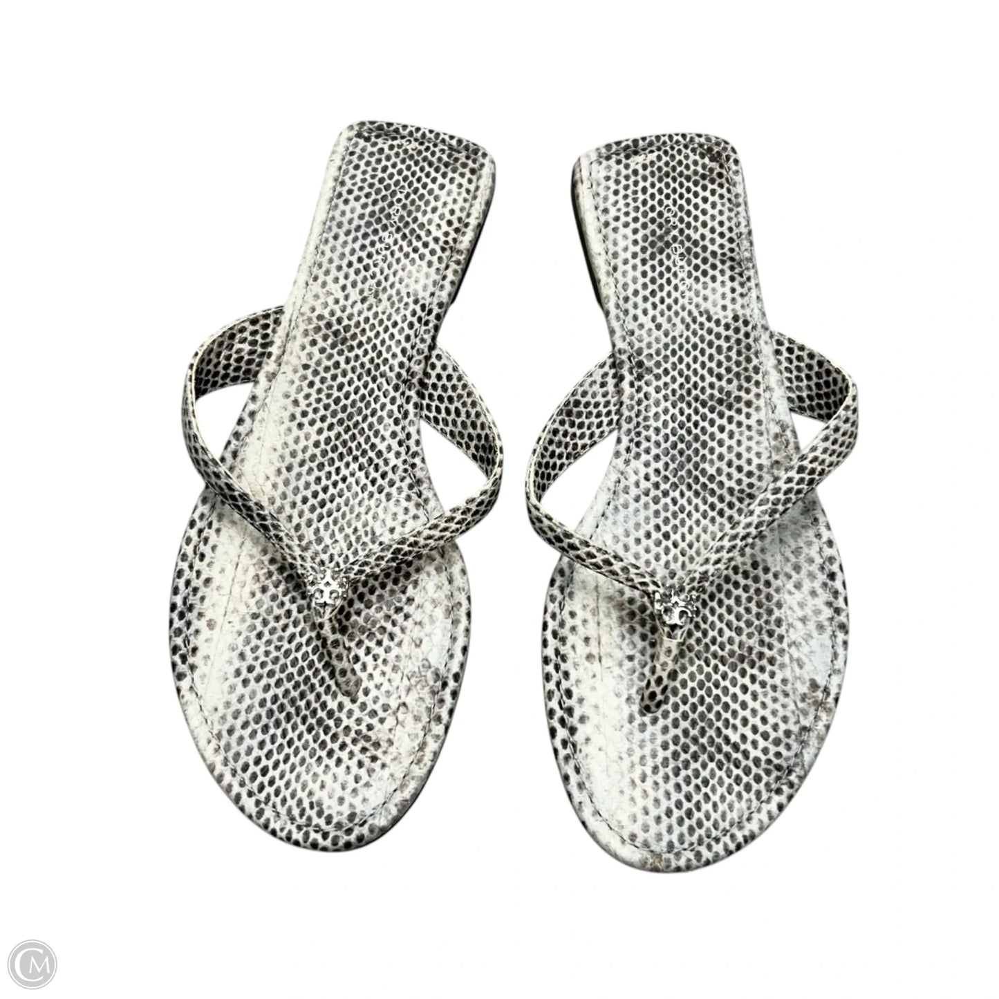 Sandals Designer By Tory Burch In Snakeskin Print, Size: 7