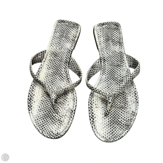 Sandals Designer By Tory Burch In Snakeskin Print, Size: 7