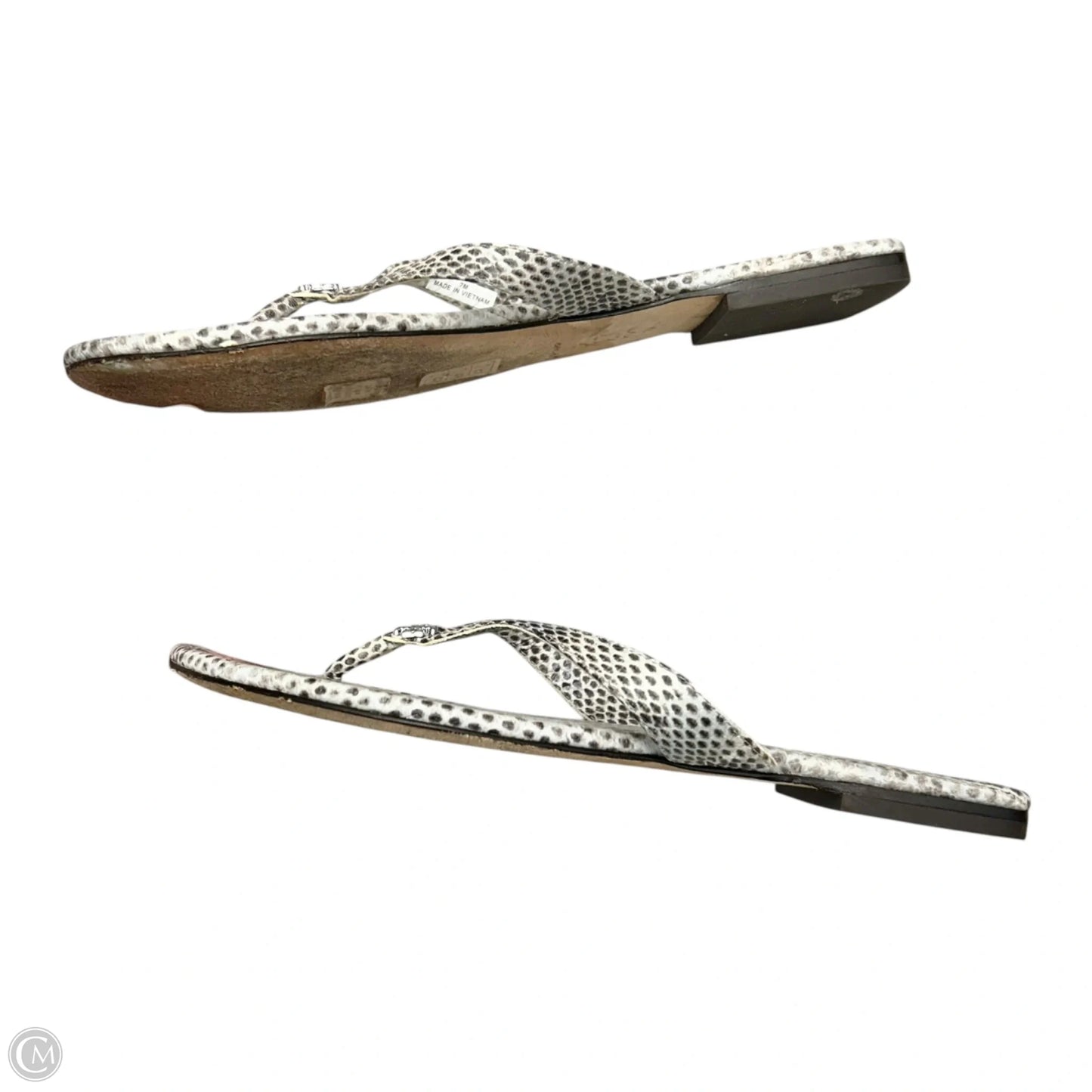Sandals Designer By Tory Burch In Snakeskin Print, Size: 7