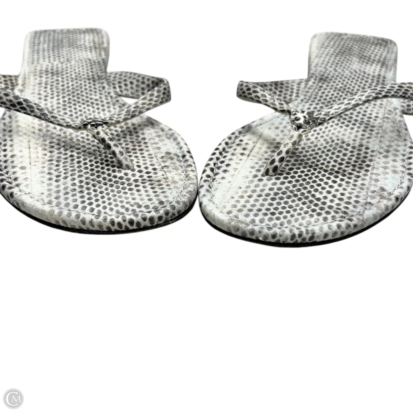 Sandals Designer By Tory Burch In Snakeskin Print, Size: 7