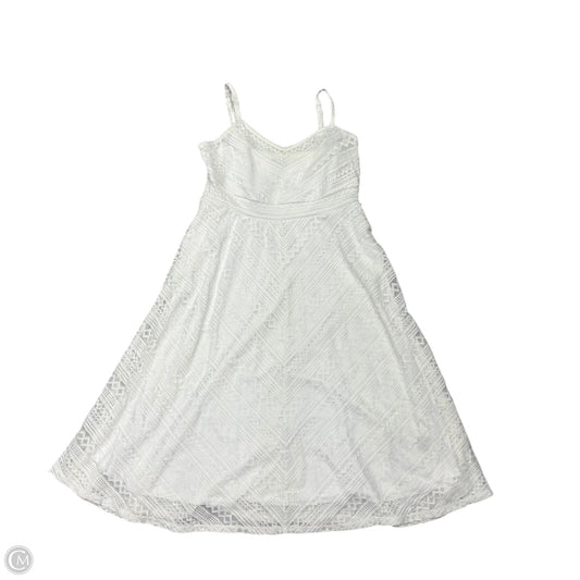 Dress Casual Midi By Torrid In Cream, Size: Xl