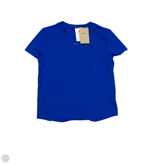 Athletic Top Short Sleeve By Nike Apparel In Blue, Size: S