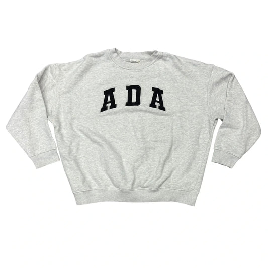 Sweatshirt Crewneck By Clothes Mentor In Grey, Size: M