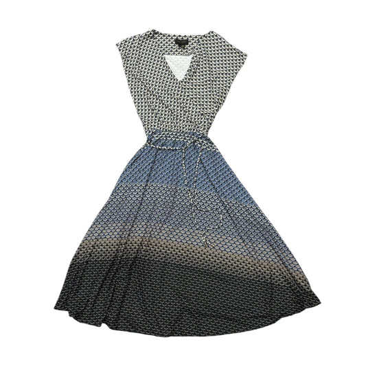 Dress Casual Midi By Ted Baker In Blue & White, Size: S
