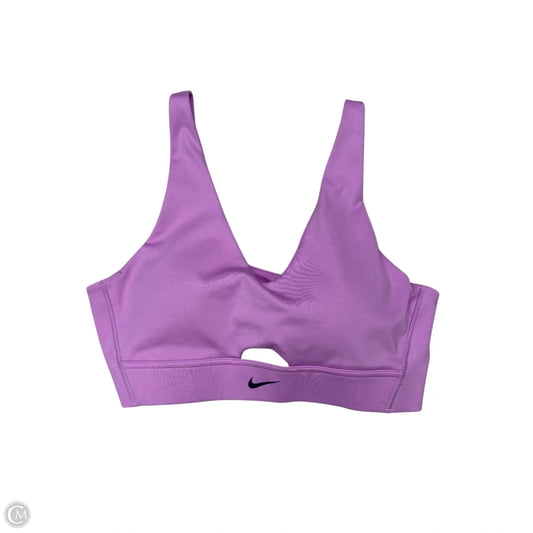 Athletic Bra By Nike Apparel In Purple, Size: M