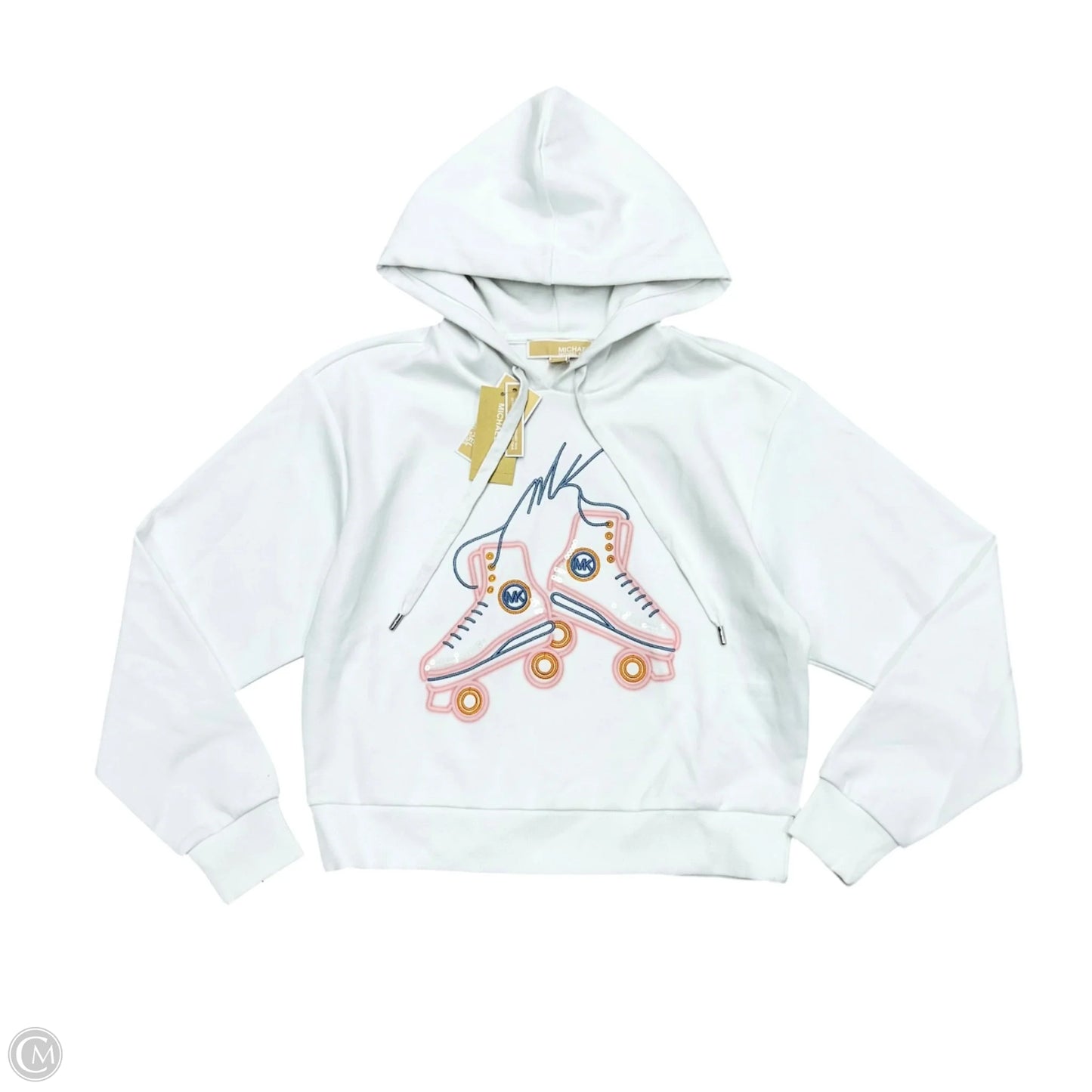 Sweatshirt Hoodie By Michael By Michael Kors In White, Size: Xs