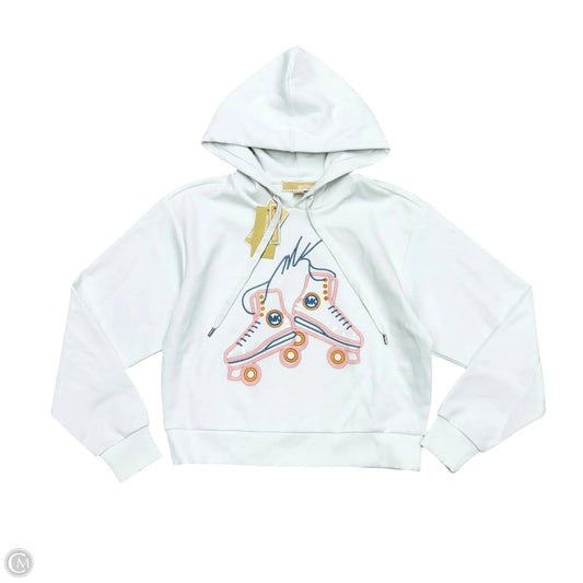 Sweatshirt Hoodie By Michael By Michael Kors In White, Size: Xs