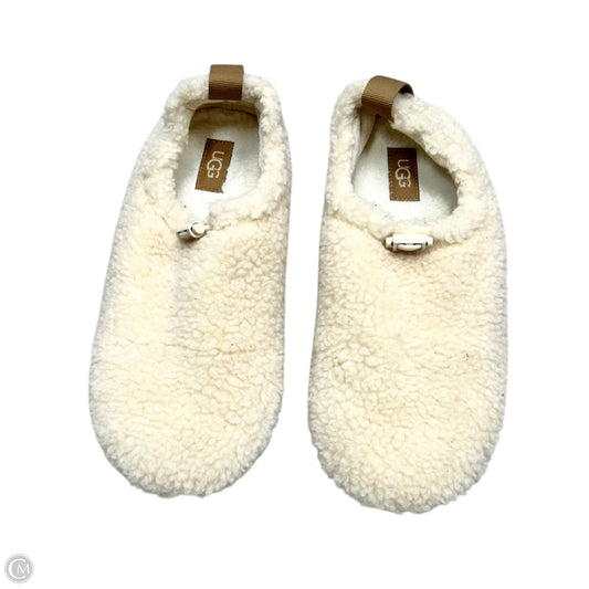 Slippers Designer By Ugg In Cream, Size: 8