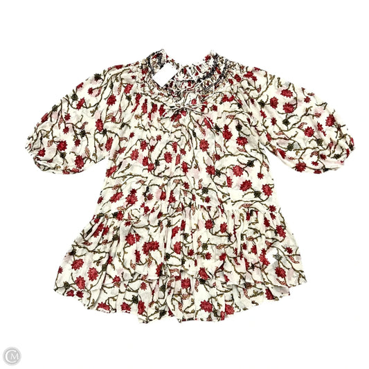 Dress Casual Short By Free People In Red & Tan, Size: Xs