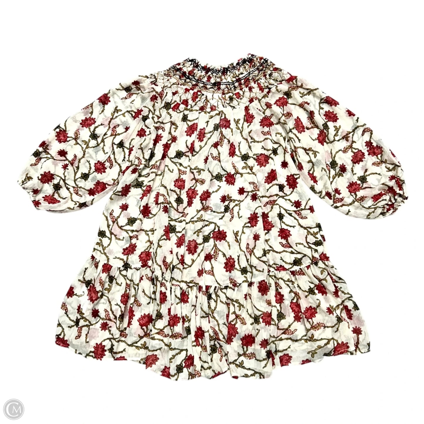 Dress Casual Short By Free People In Red & Tan, Size: Xs