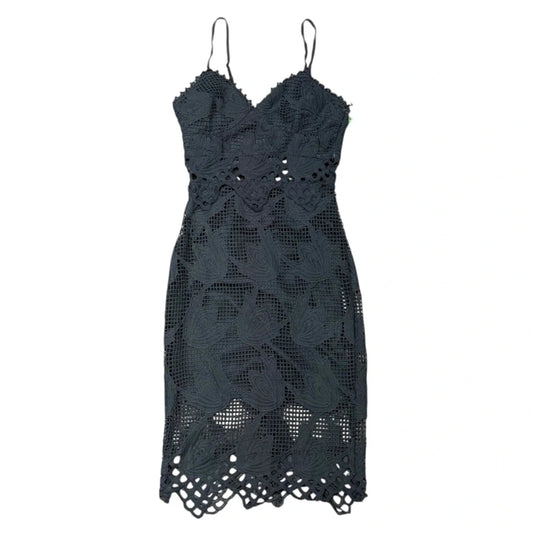 Dress Party Midi By Aqua In Grey, Size: Xs