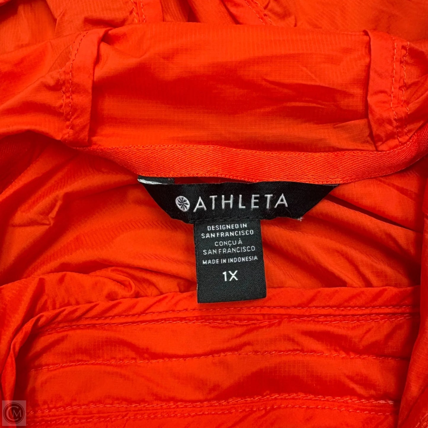 Athletic Jacket By Athleta In Red, Size: 1x