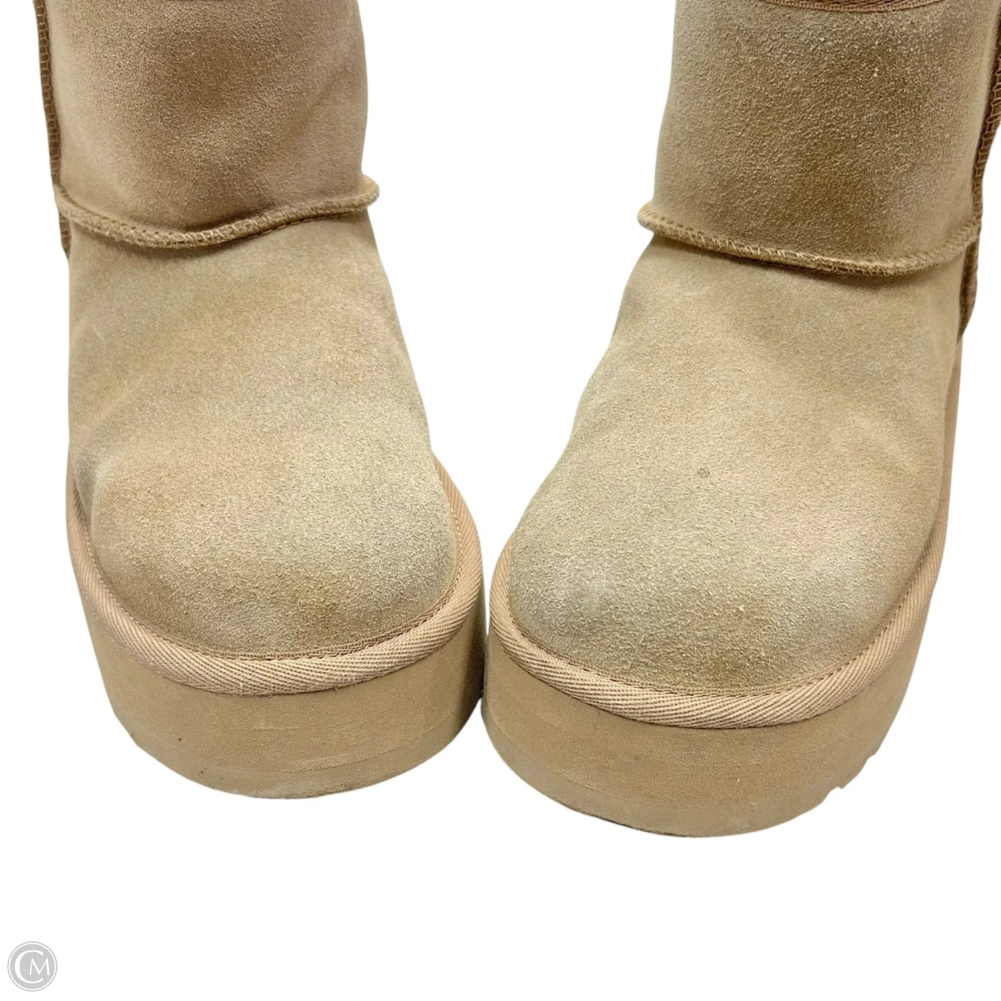 Boots Designer By Ugg In Cream, Size: 5
