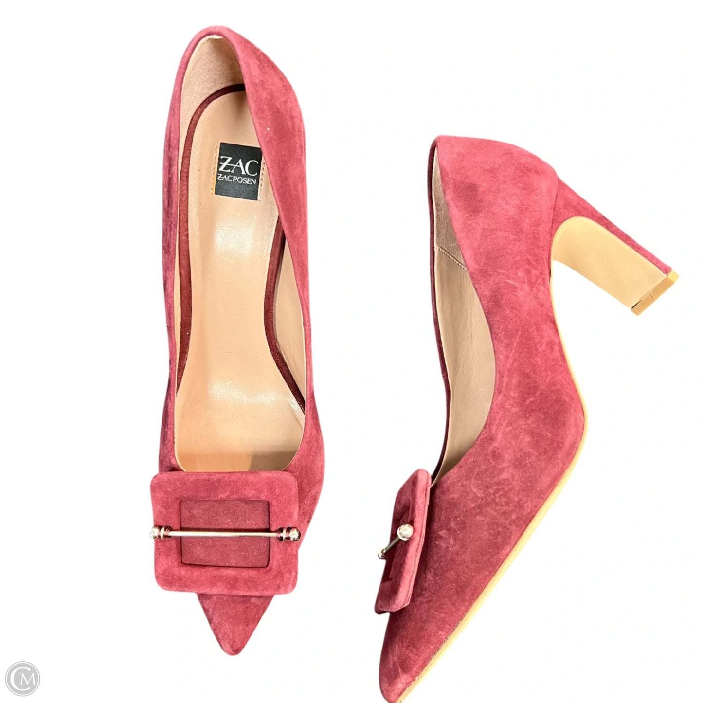 Shoes Designer By Zac By Zac Posen In Maroon, Size: 8.5