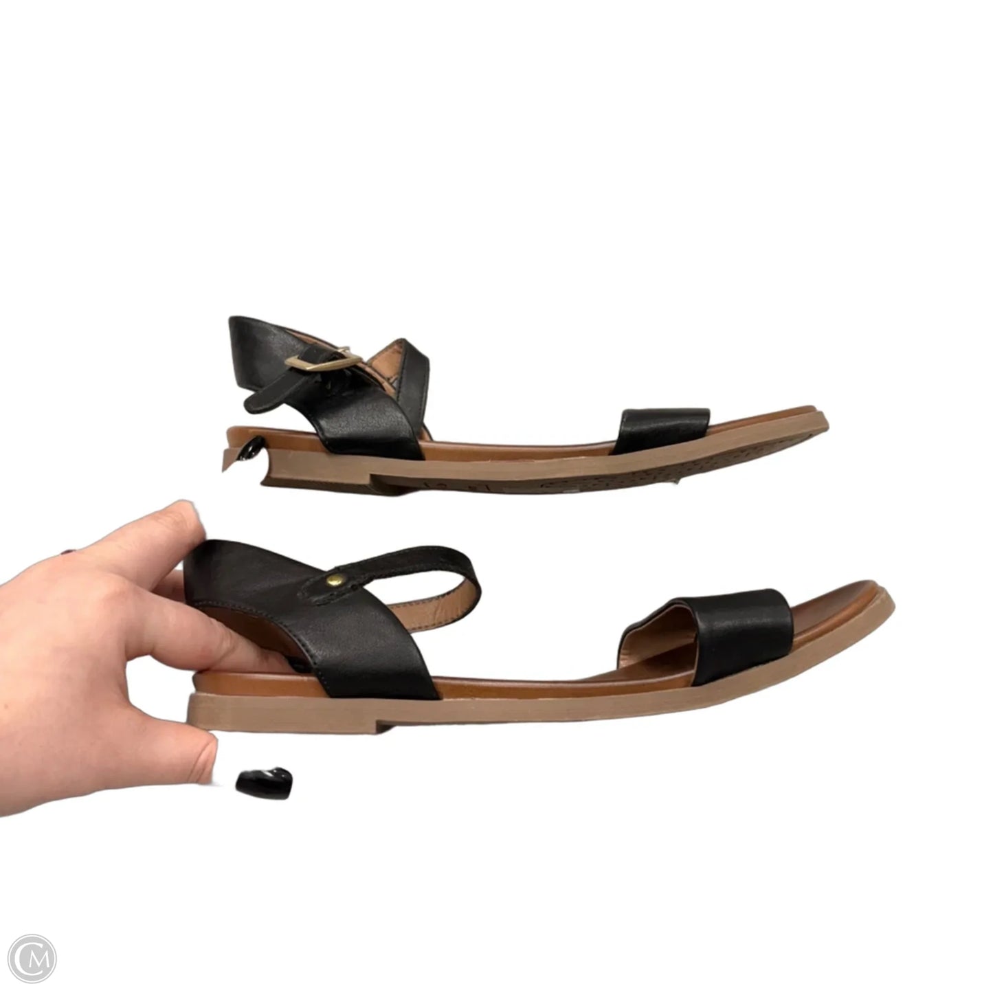 Sandals Flats By Rock And Candy In Black, Size: 7.5